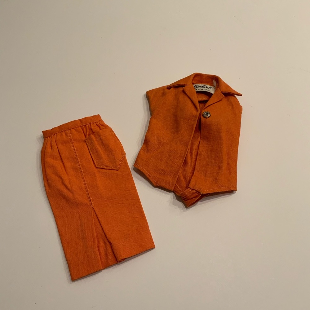 Cotton broadcloth vintage separates from 1962-1962 ORANGE